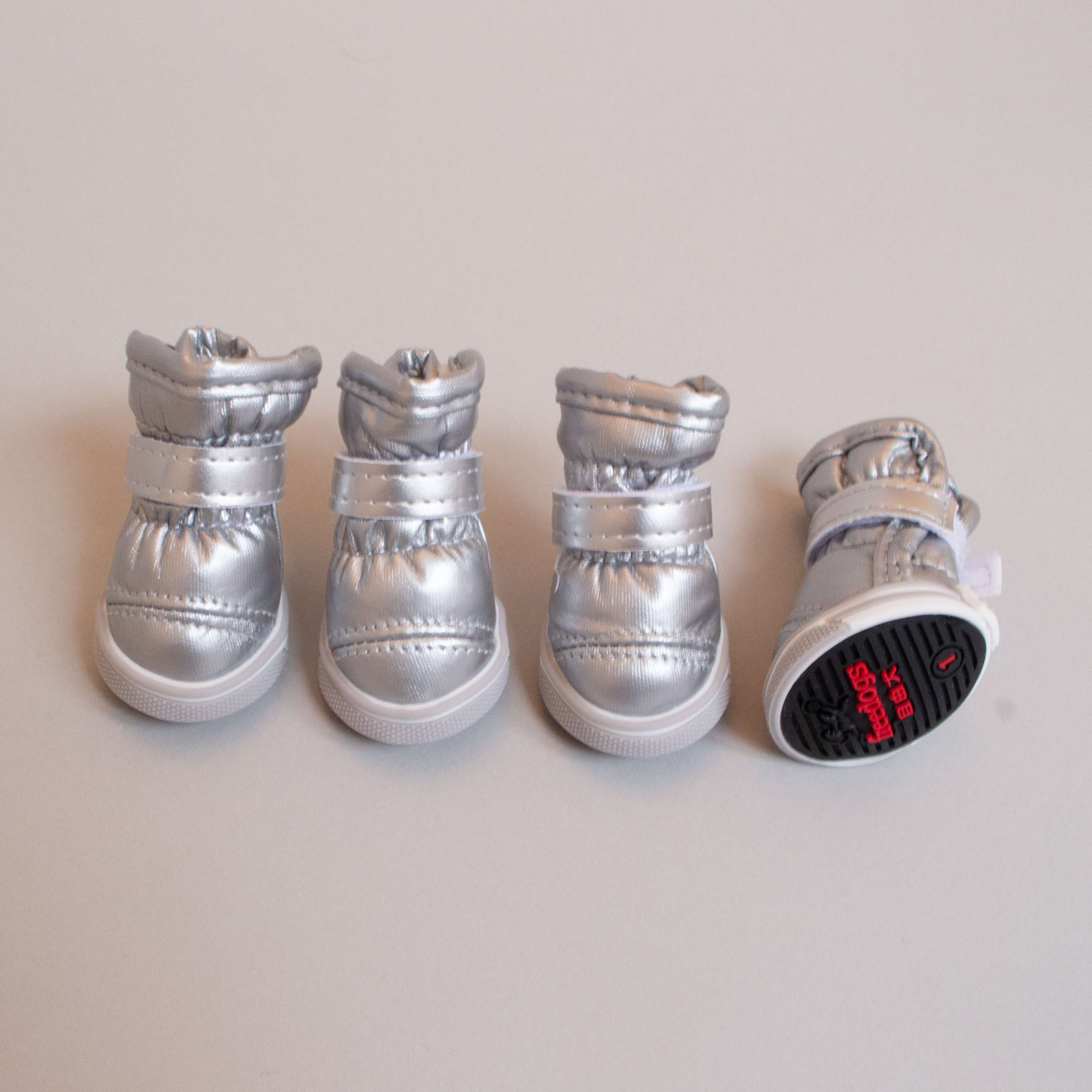 Зимние ботинки для собак Луноходы с липучкой