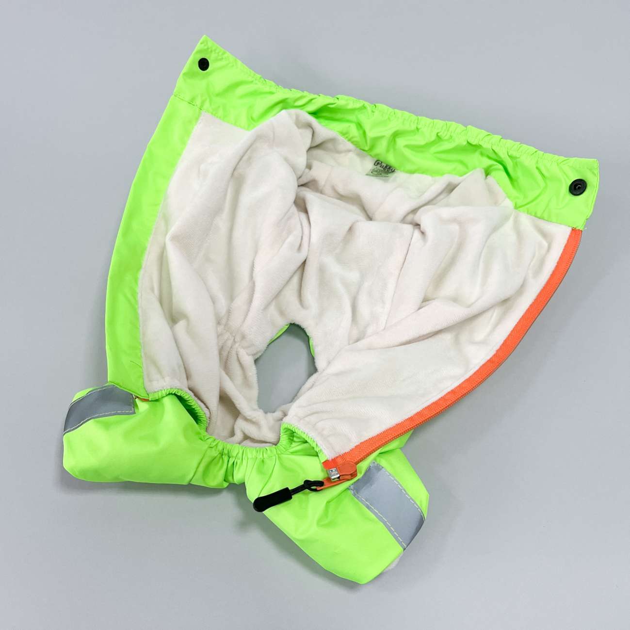 Дождевик для собаки утепленный Puffy Лион салатовый