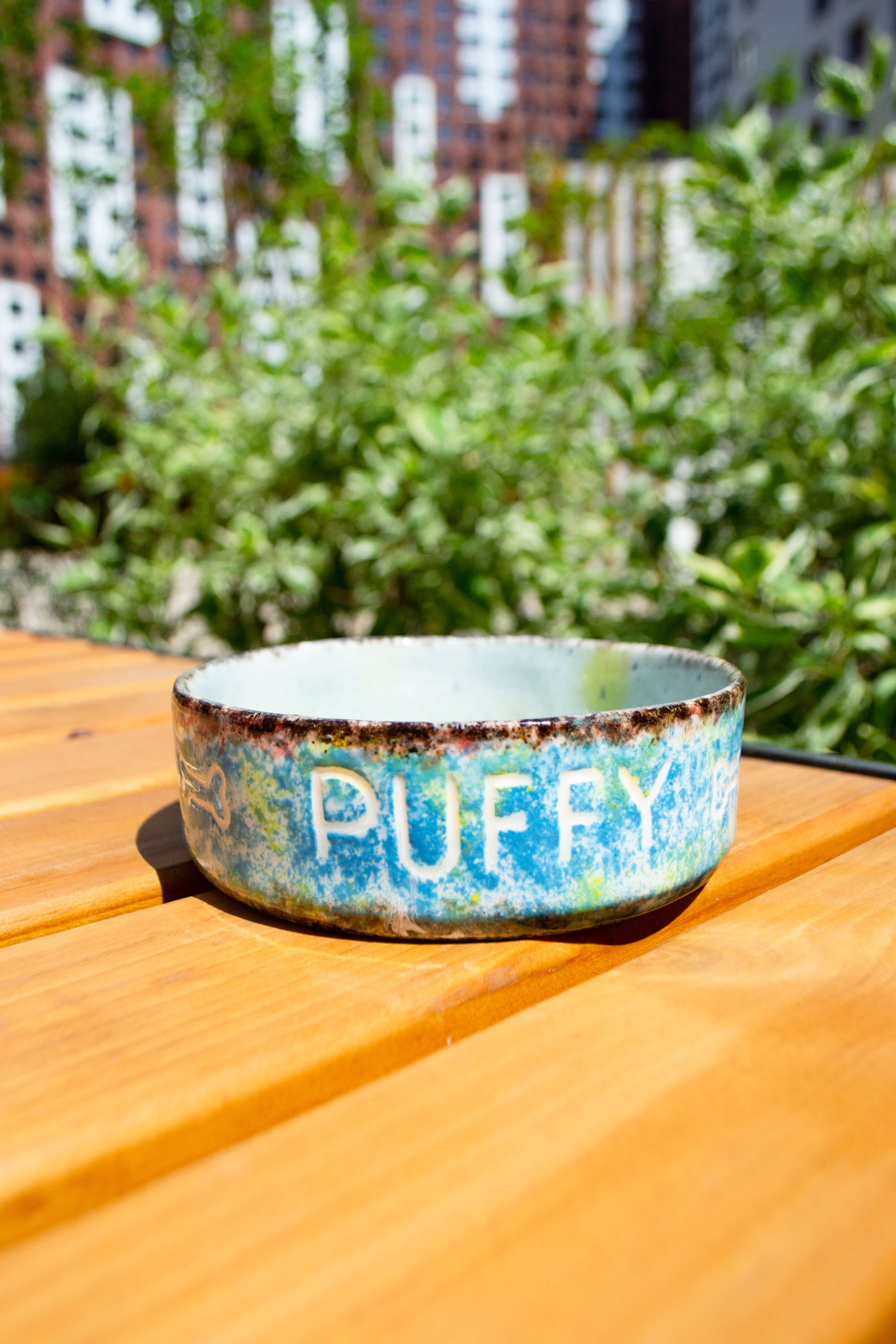 Миска для собак фарфоровая для собак Puffy Брызги краски