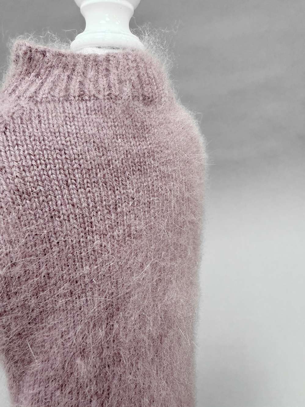 Вязаный свитер для собак Puffy Пух норки бургунди