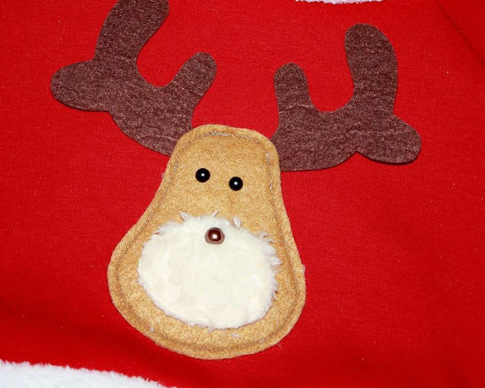 Новогодний костюм для собаки Лосенок