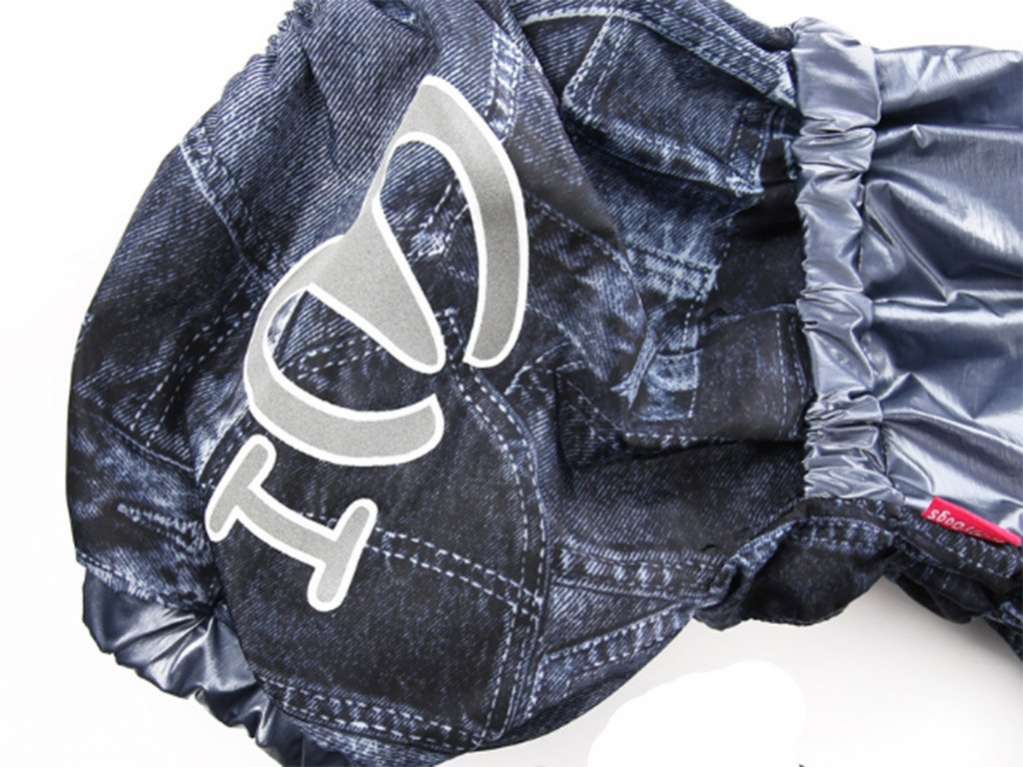 Дождевик для таксы и корги ForMyDogs Джинса