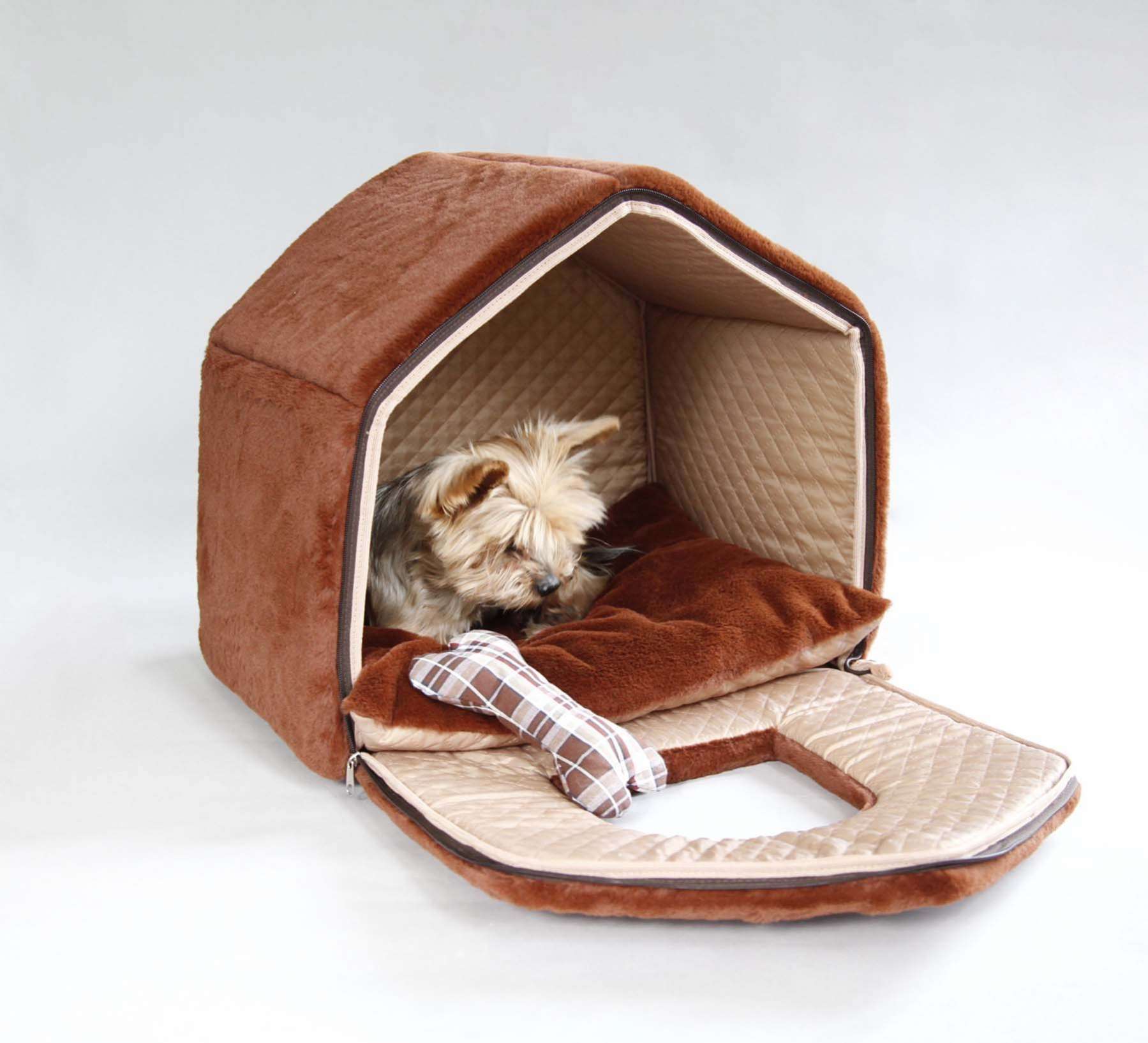 Домик для собаки Puffy Fancy Каштан