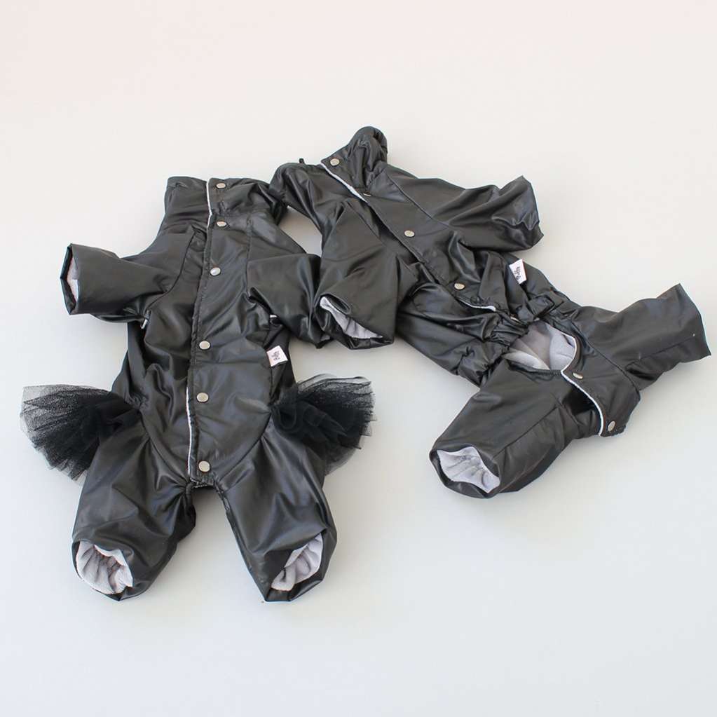 Дождевик для собаки утепленный Puffy Angel с юбкой