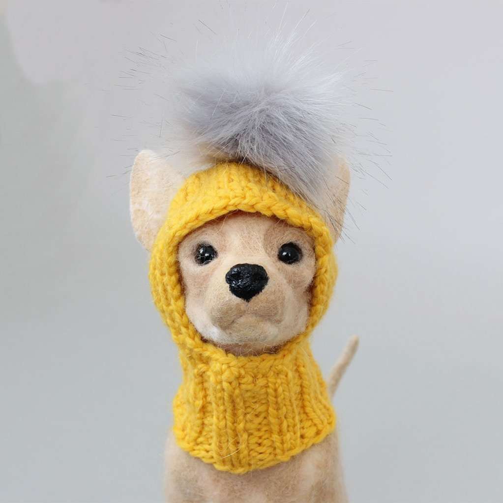 Шапка для собак Капор с открытыми ушами Puffy Snow