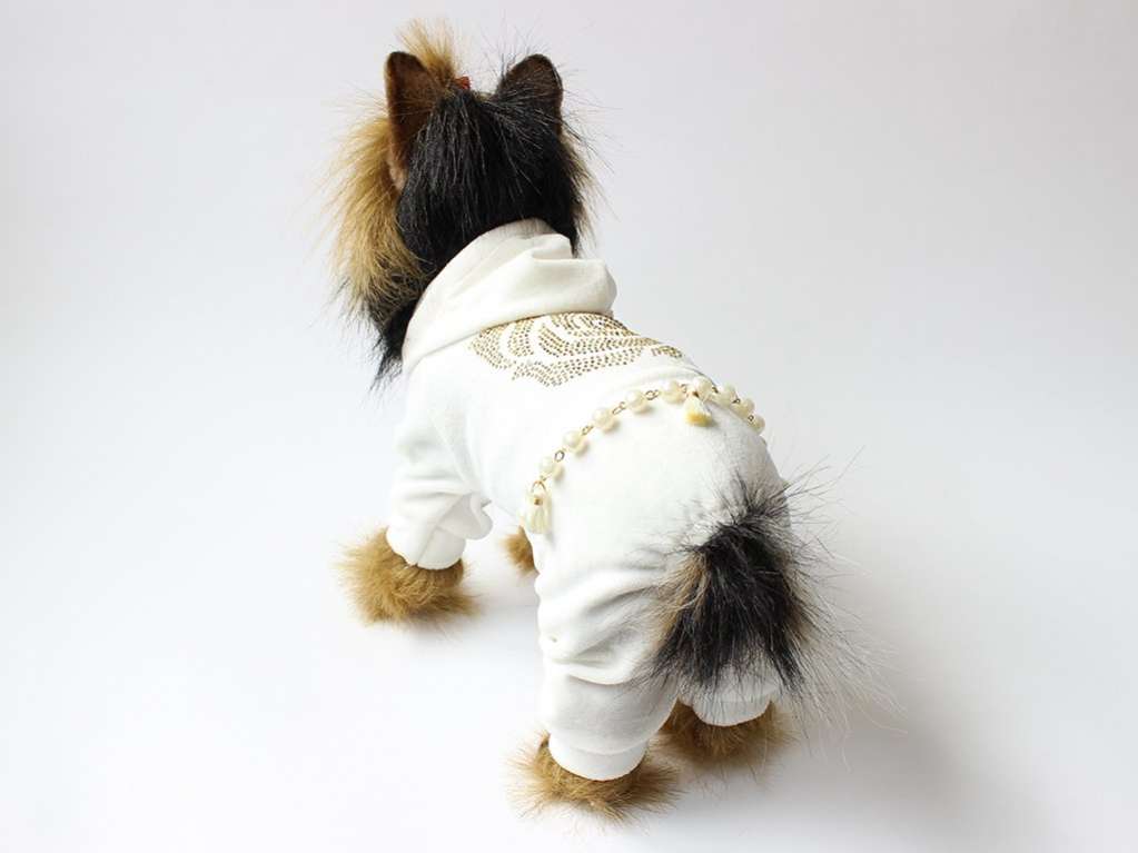 Костюм для собак велюровый Роза