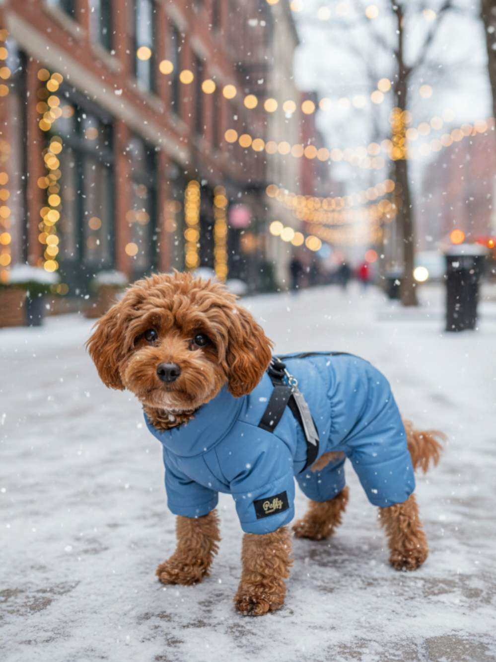 Комбинезон для собак со шлейкой Puffy Фикс акула