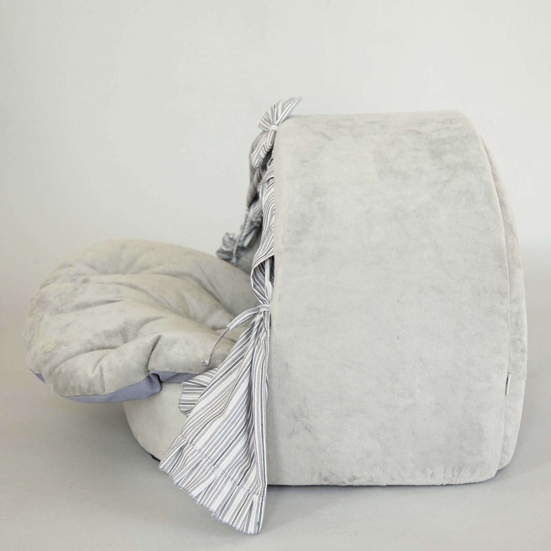 Домик для собаки со шторками Puffy Пепел