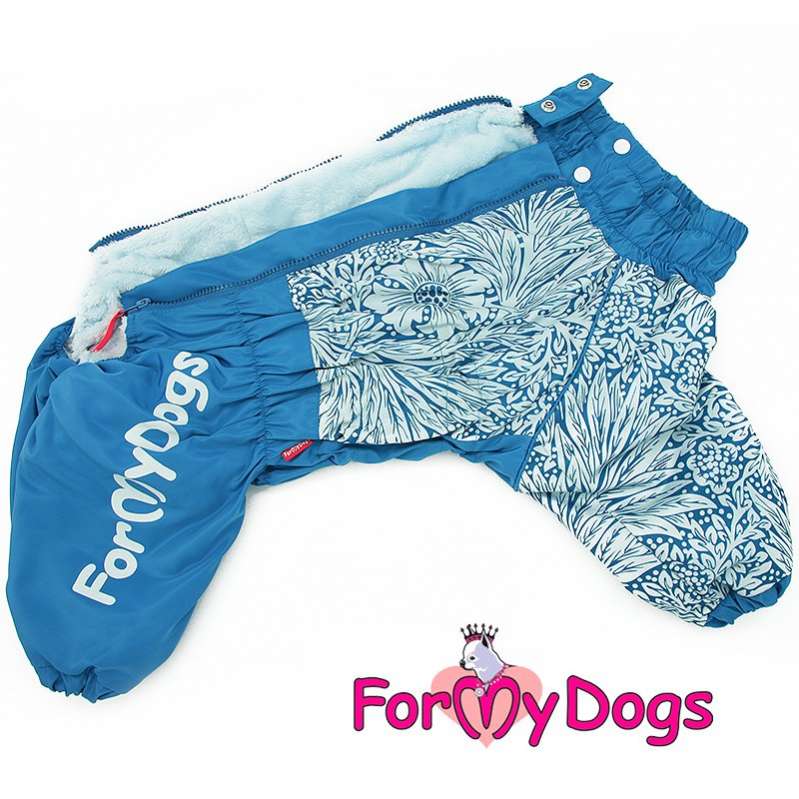 Комбинезон для собак на широкую грудь ForMyDogs Васильки