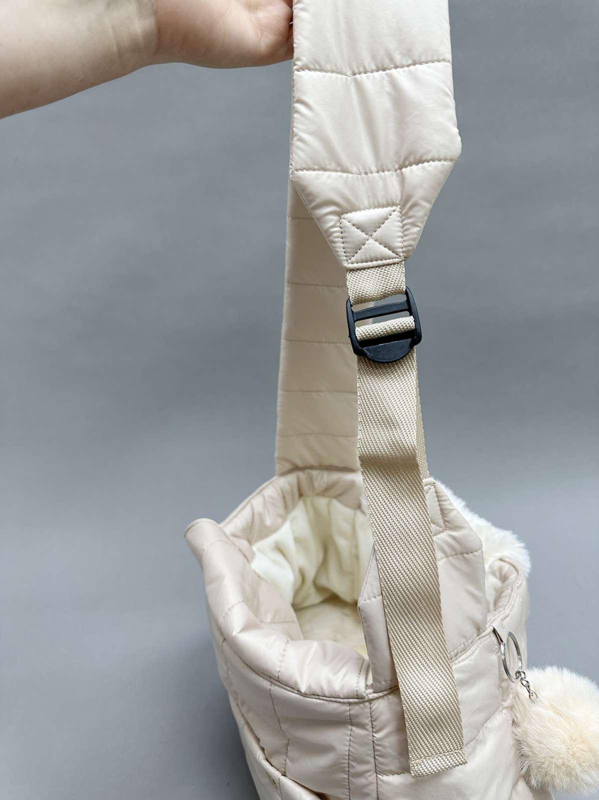 Сумка-слинг для собак Puffy Прогулка ваниль