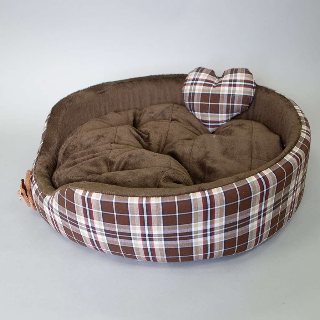 [Лежак] Лежанка для собак Puffy Браун