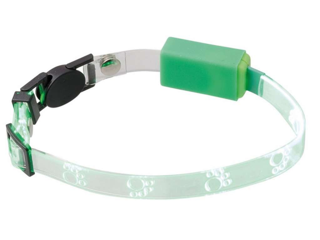 Светящийся ошейник для собак Лапки