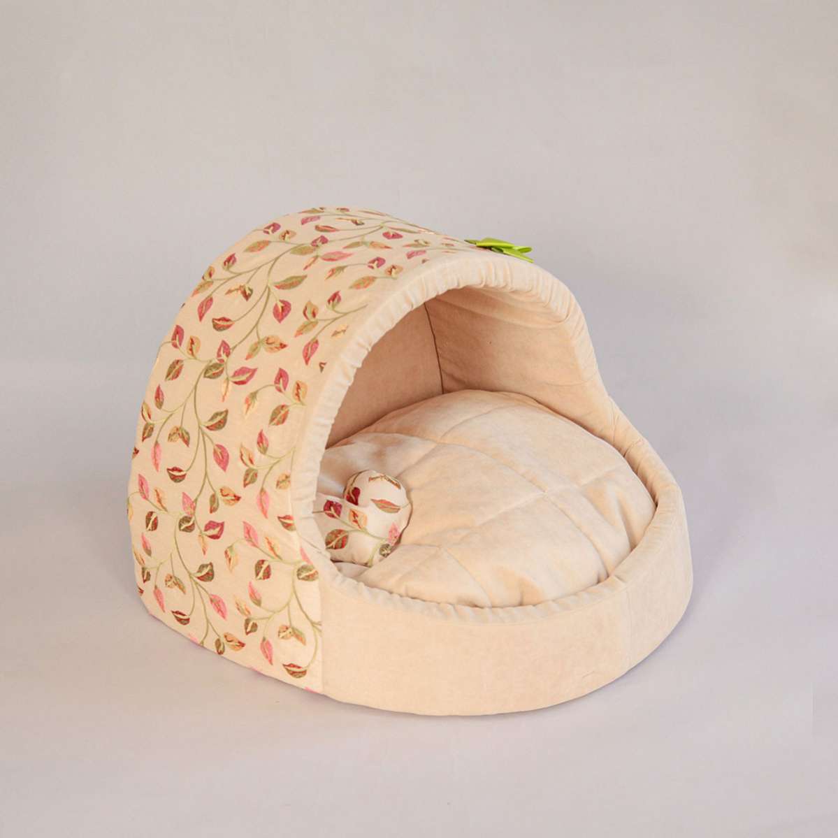 Домик для собаки круглый Puffy Листья