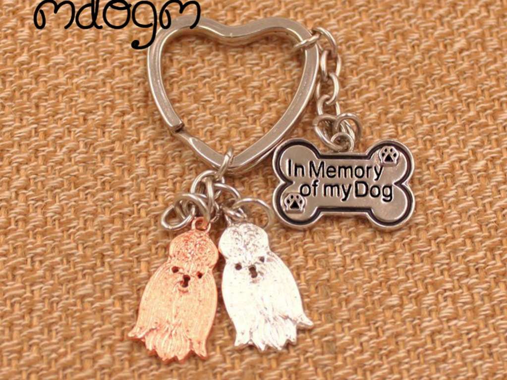 Брелок для собак металлический породы