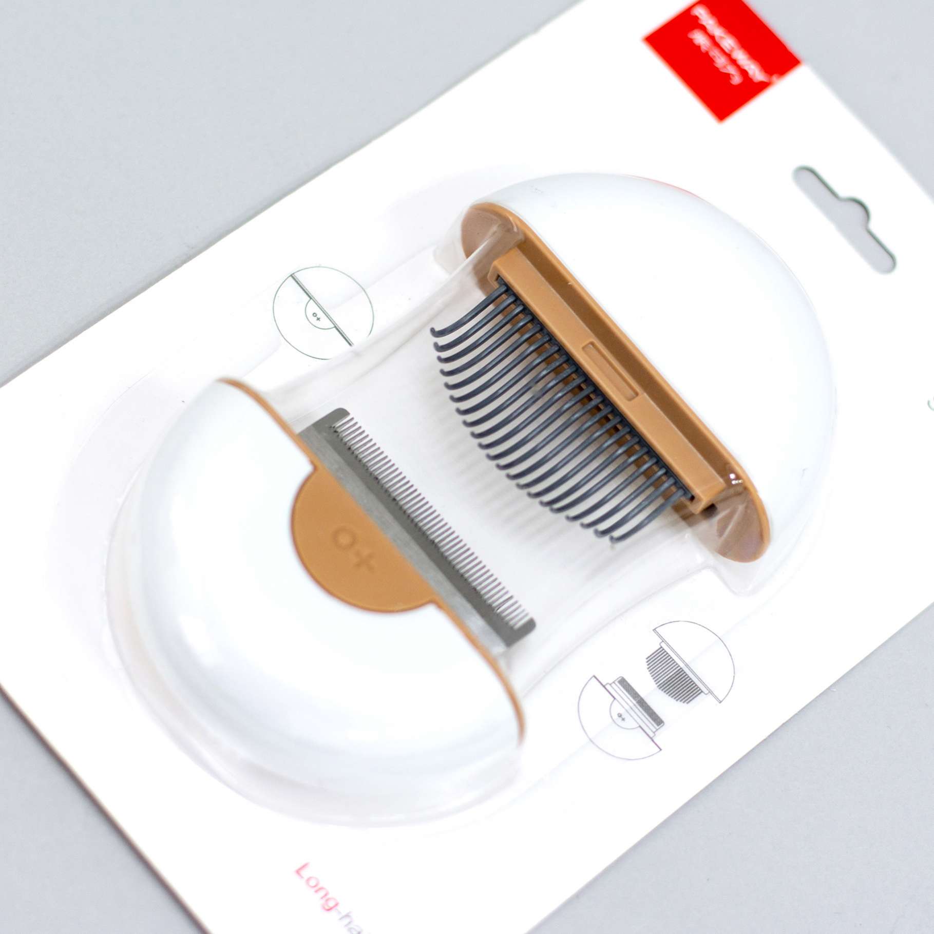 Расческа для кошек и собак мини 2в2