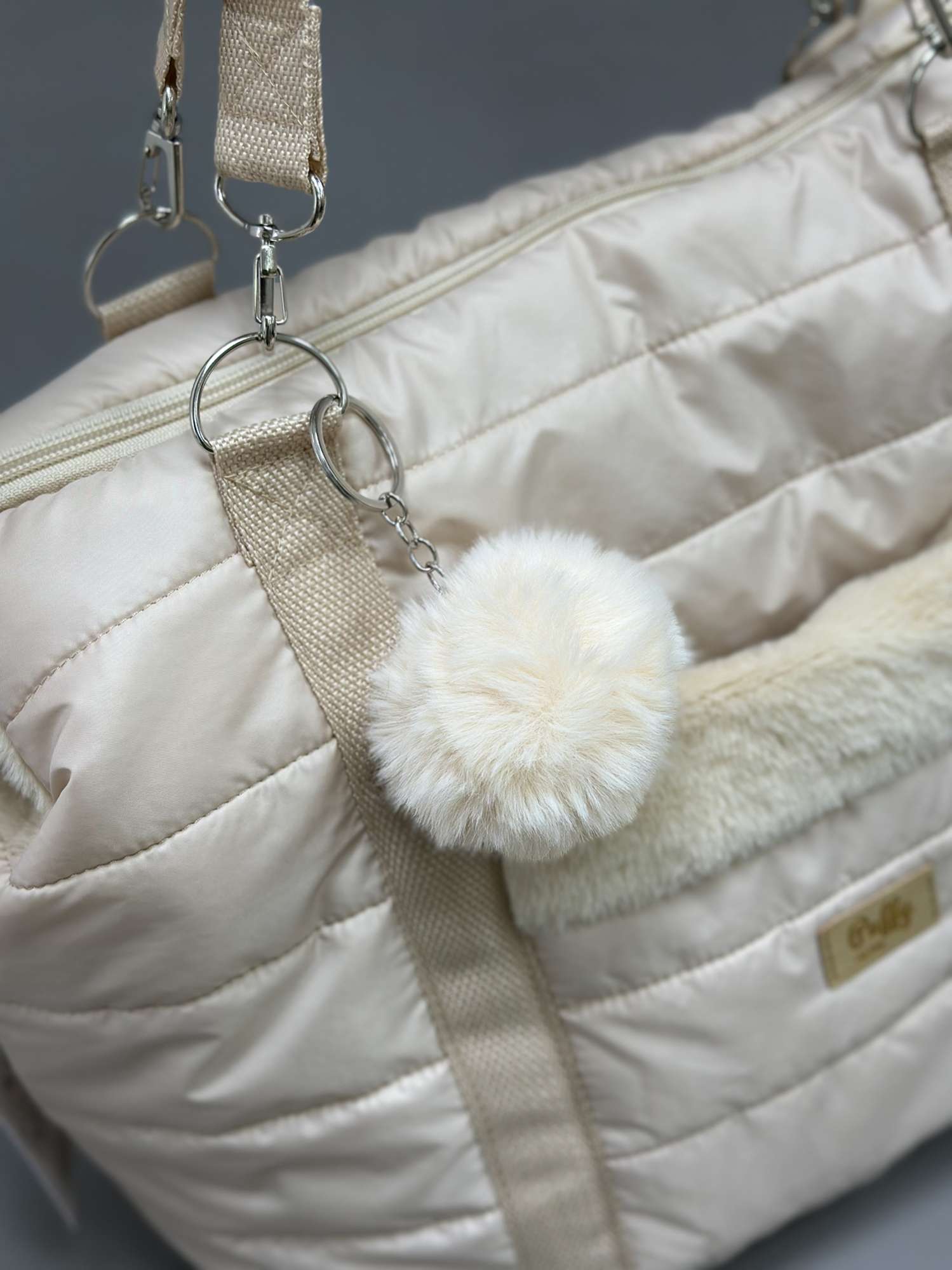 Сумка Puffy Дакота Нью бежевая