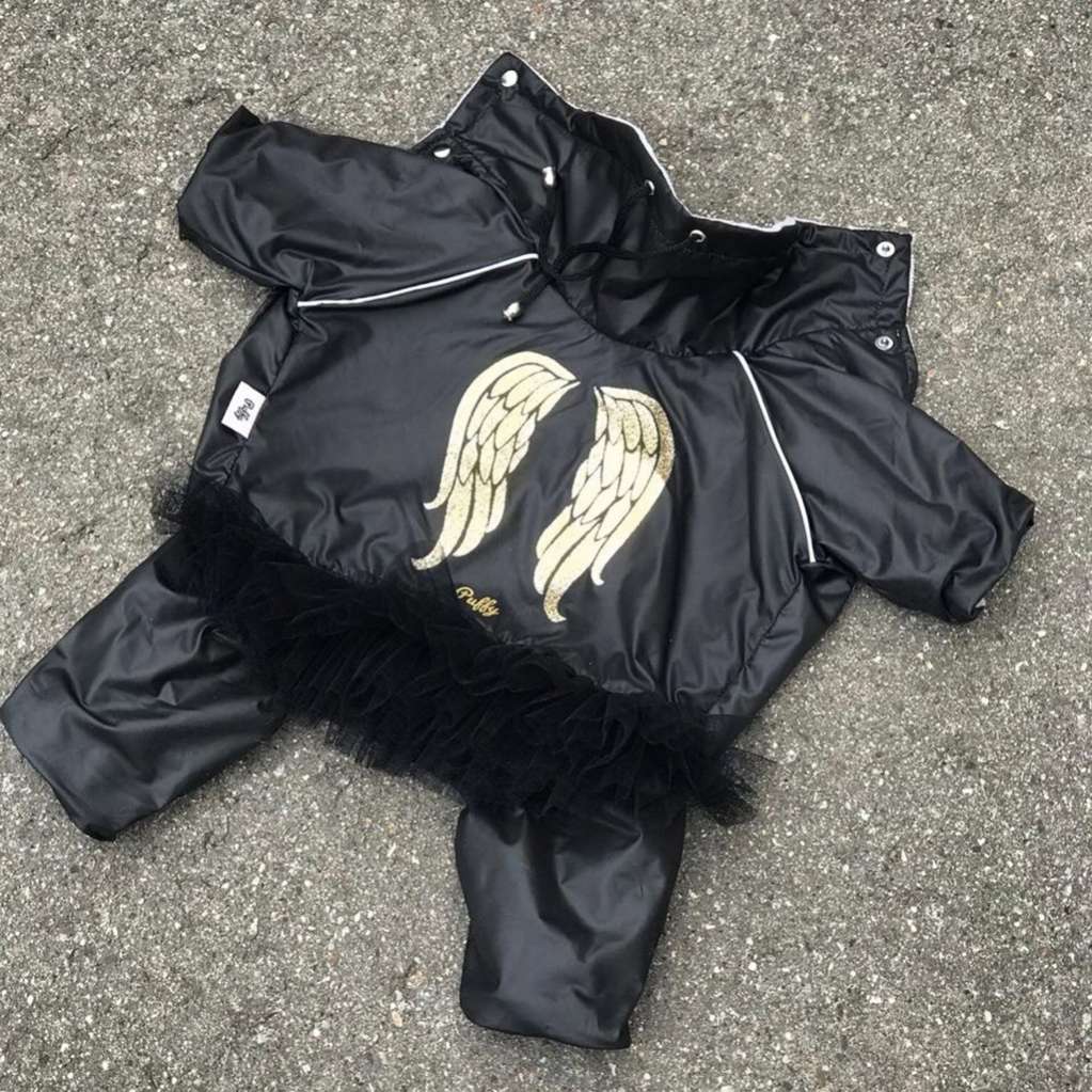 Дождевик для собаки утепленный Puffy Angel с юбкой