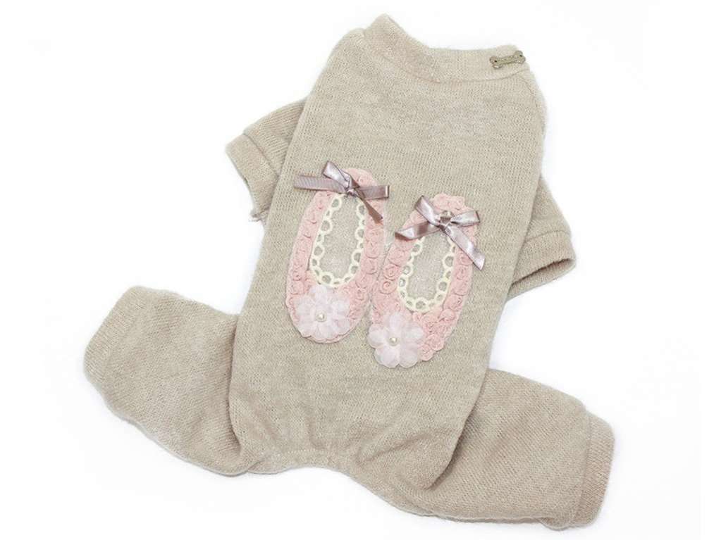 Вязаный костюм для собак Балерина