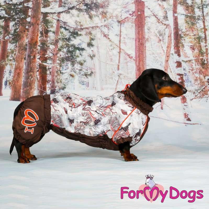 Комбинезон для таксы и корги ForMyDogs Аисты