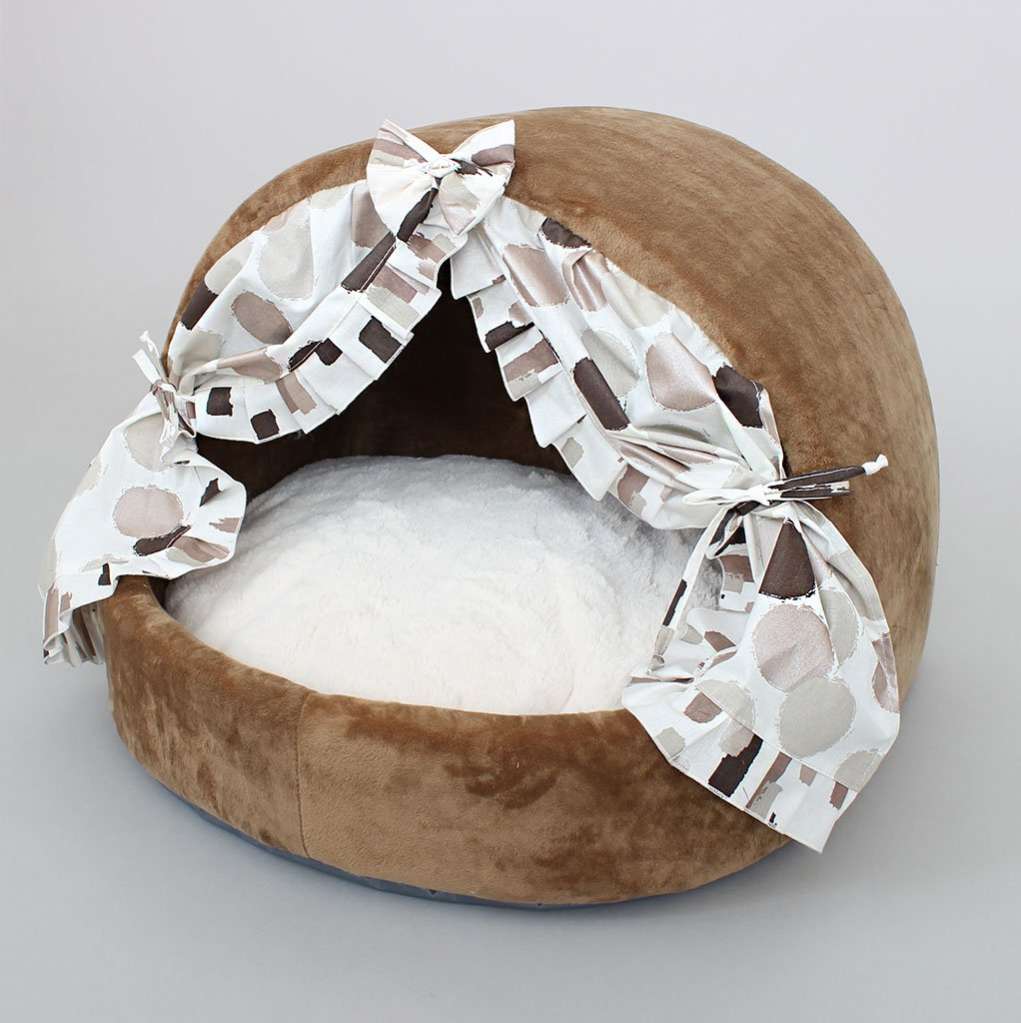 Домик для собаки со шторками Puffy Берёзка