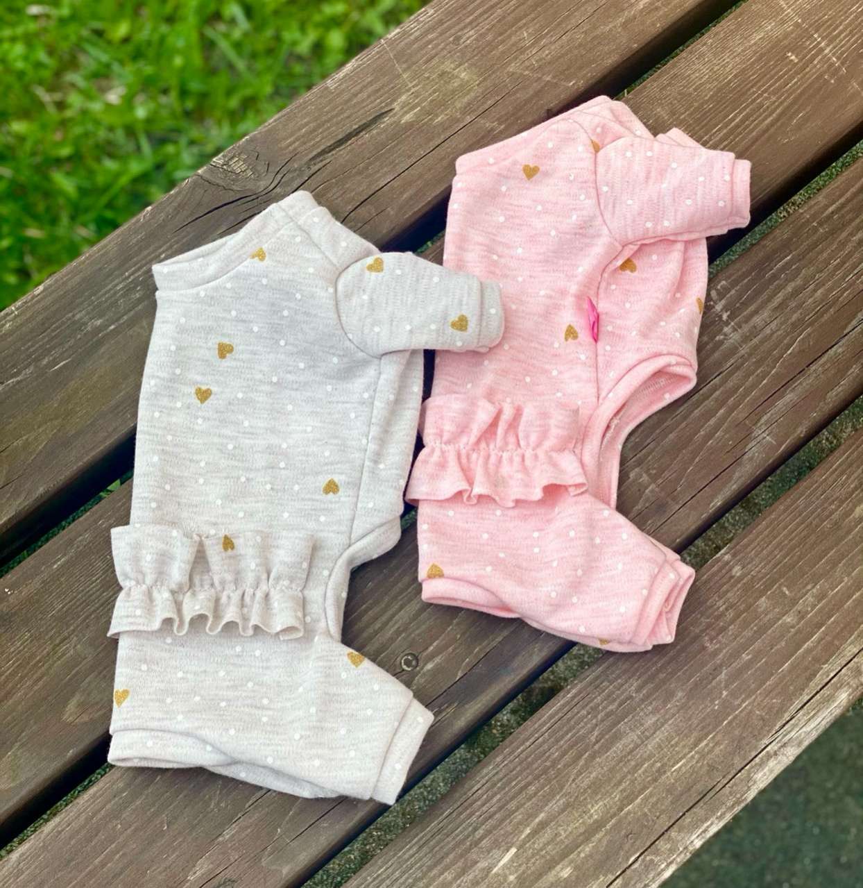 Костюм для собак трикотажный Premium Сердечки