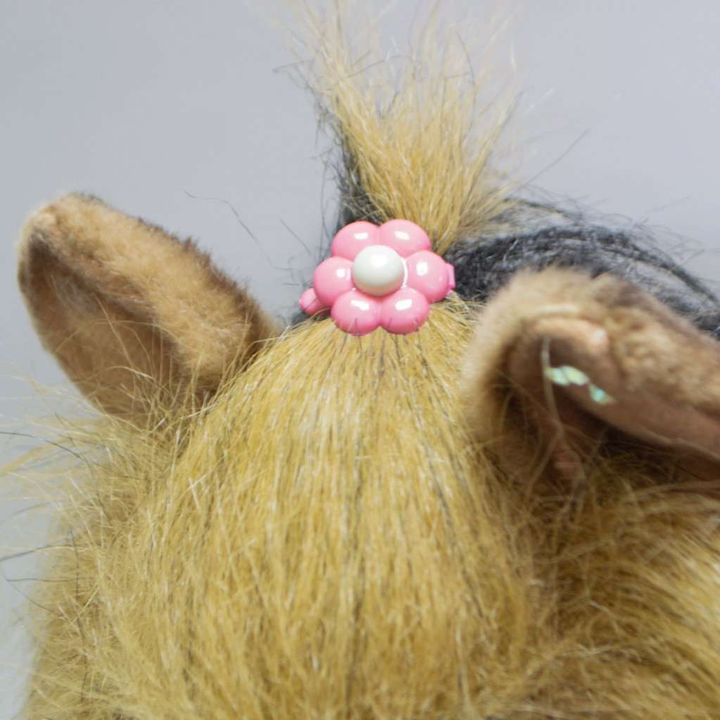 Зажим для собак Цветок-бусинка