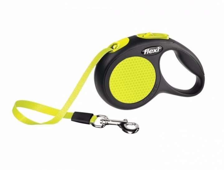 Рулетка для собак на ленте Flexi New Neon