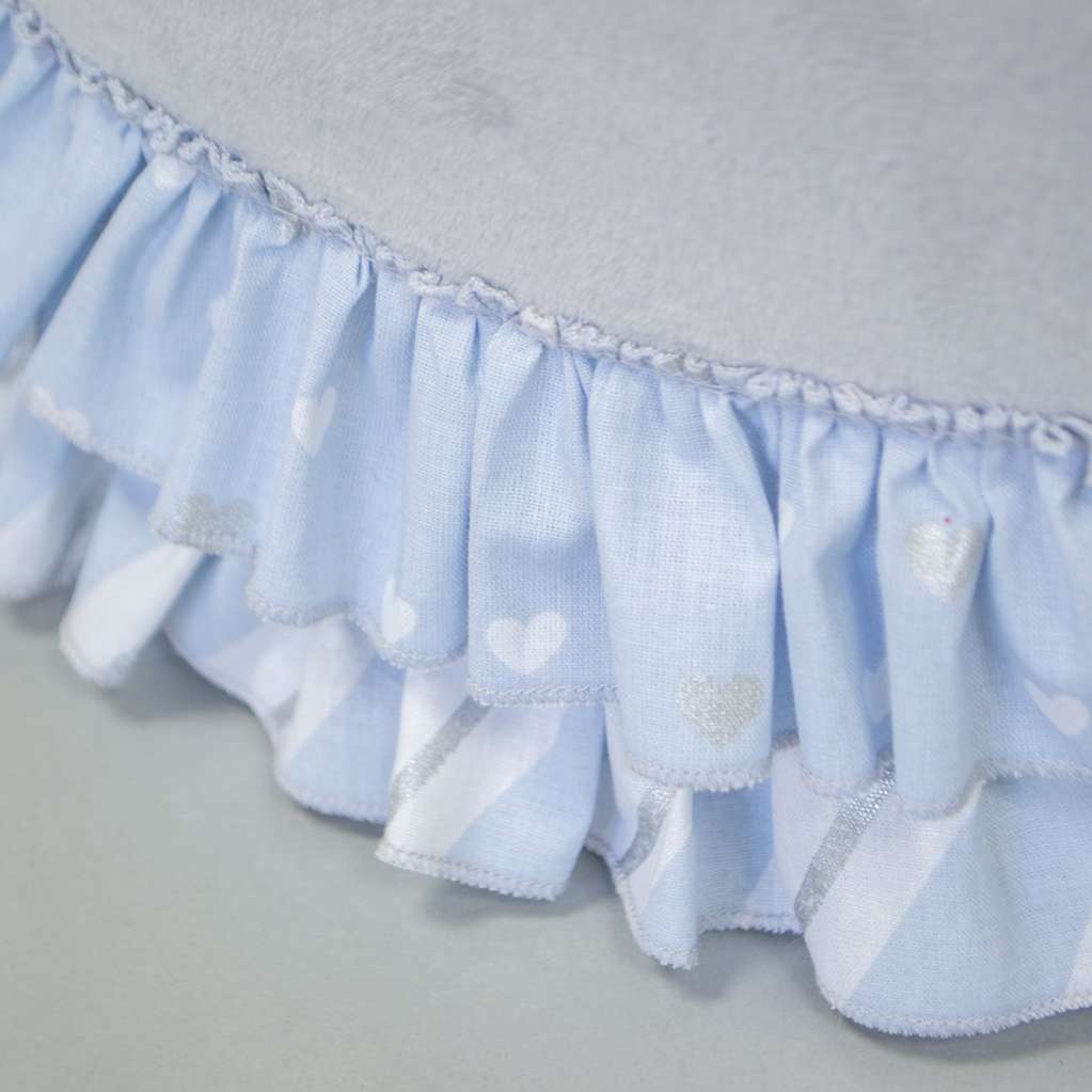 [Лежак] Лежанка для собак Puffy Серебро