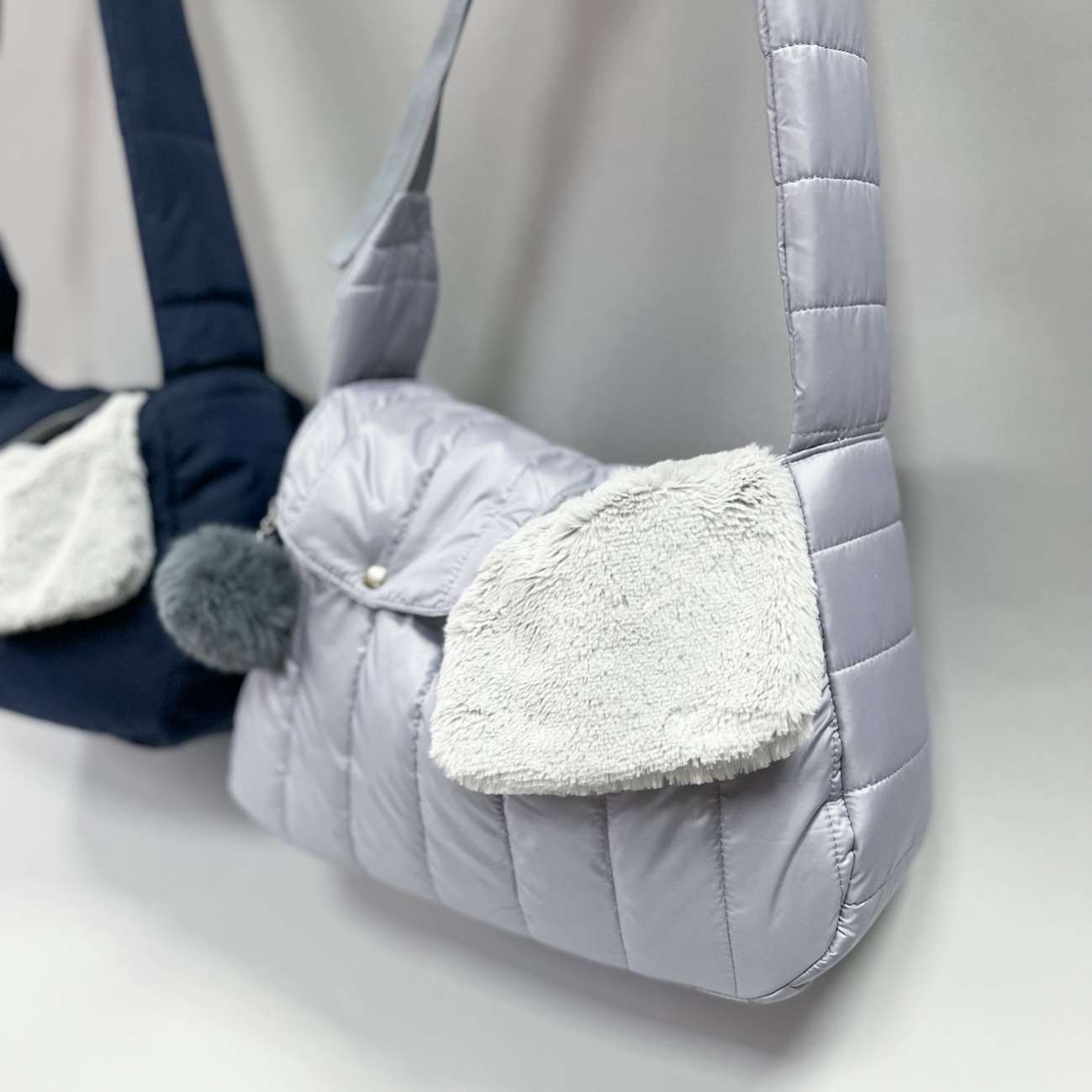 Сумка-слинг Puffy Прогулка серая