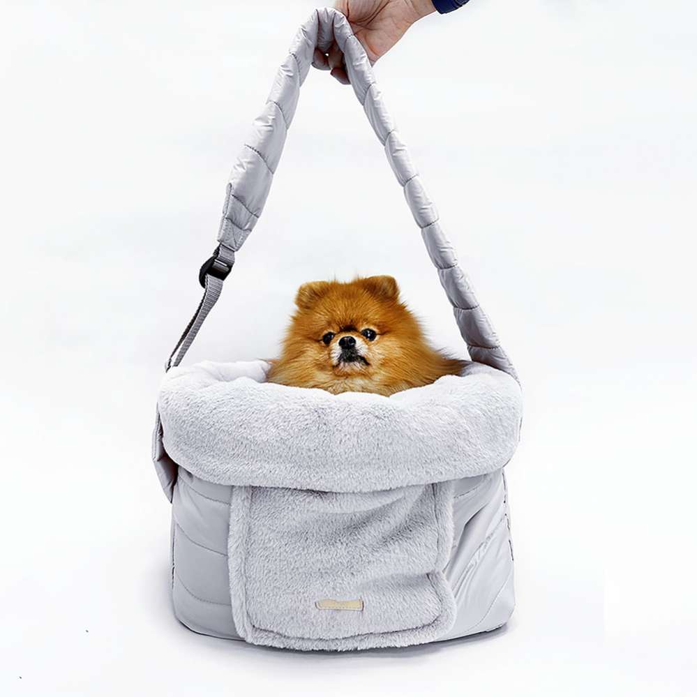 Сумка-мешок для собак Puffy Уют с регулятором серая