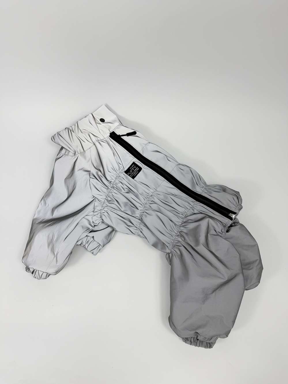 Утепленный дождевик Puffy Светоотражающий для мопсов и бульдогов 