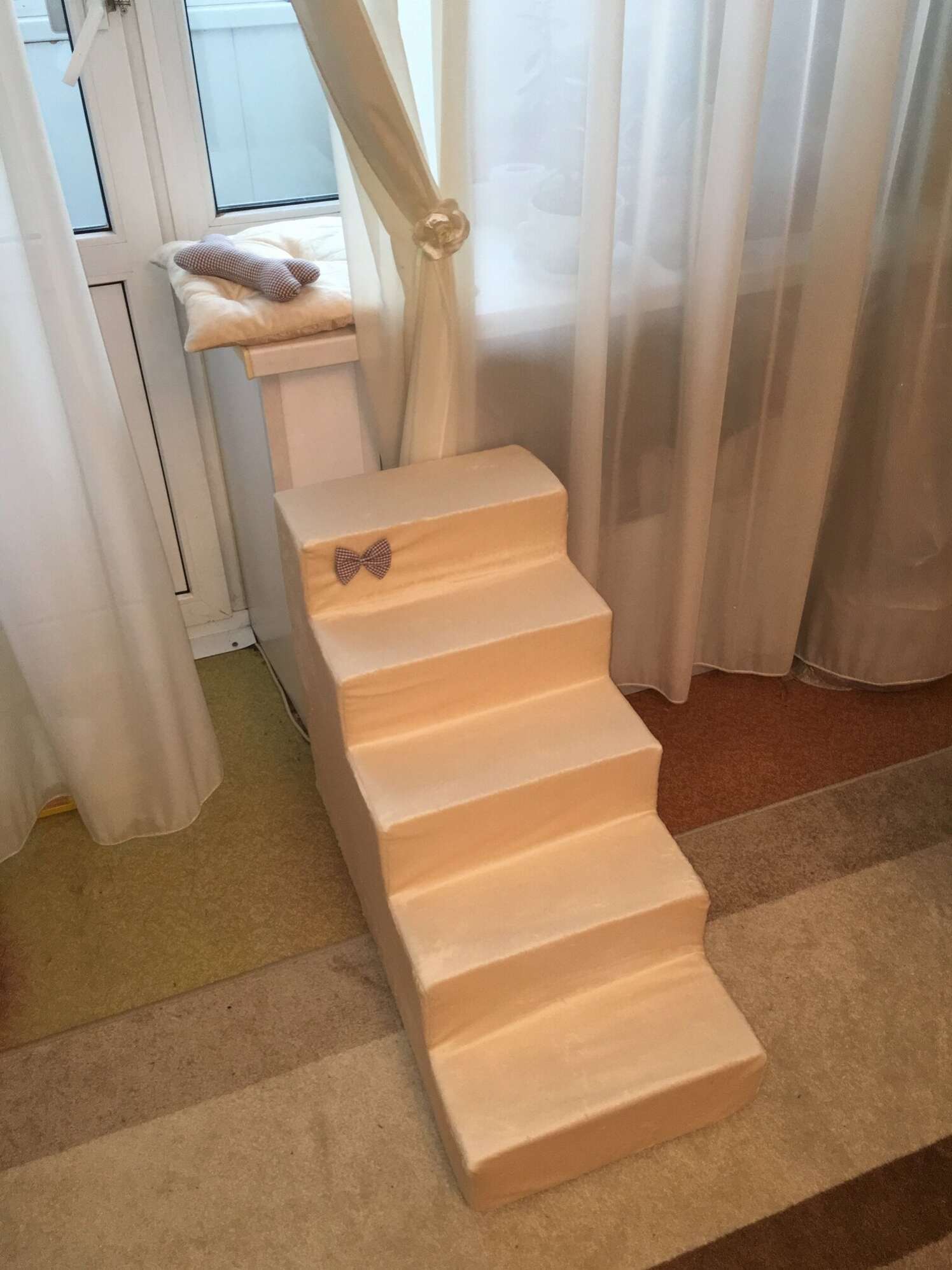 Лестница для собак Puffy Молочная