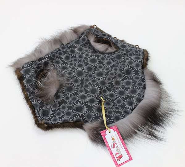 Шуба для собак норковая коричневая лиса