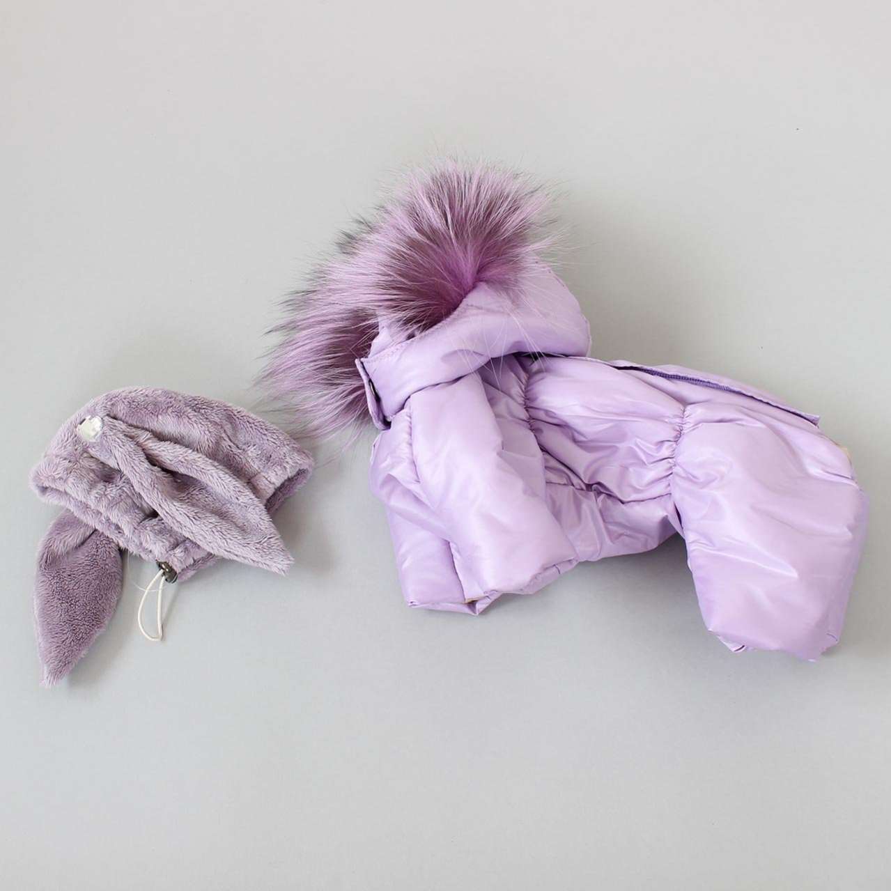 Комбинезон для собак Северное сияние Сирень на шелке