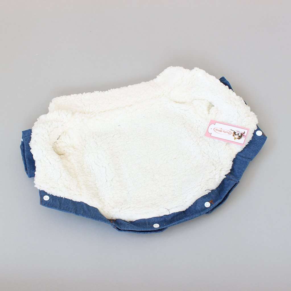 Куртка для собаки джинсовая на меху Pet Диего