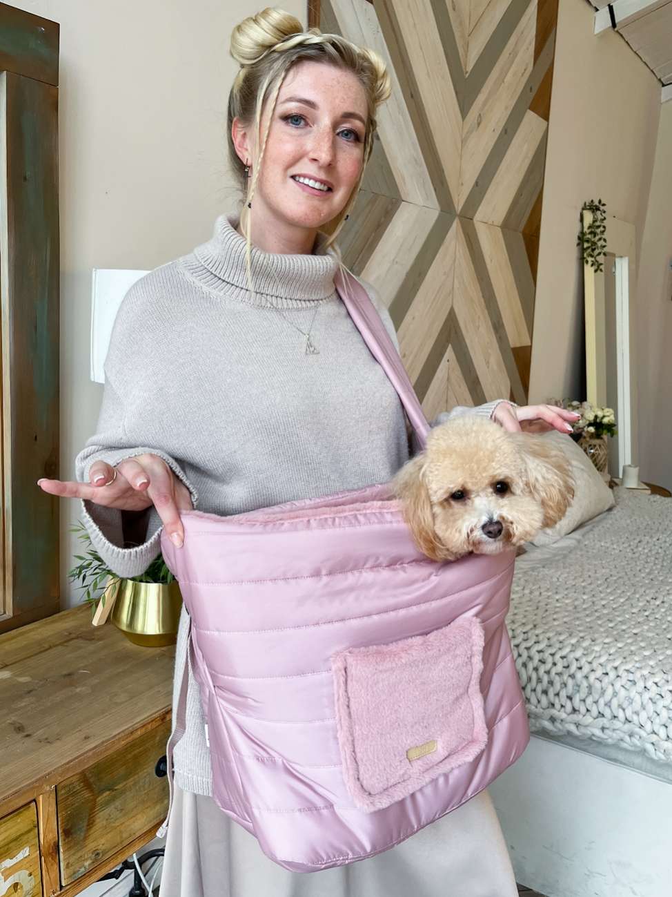 Сумка-мешок для собак Puffy Уют пудра