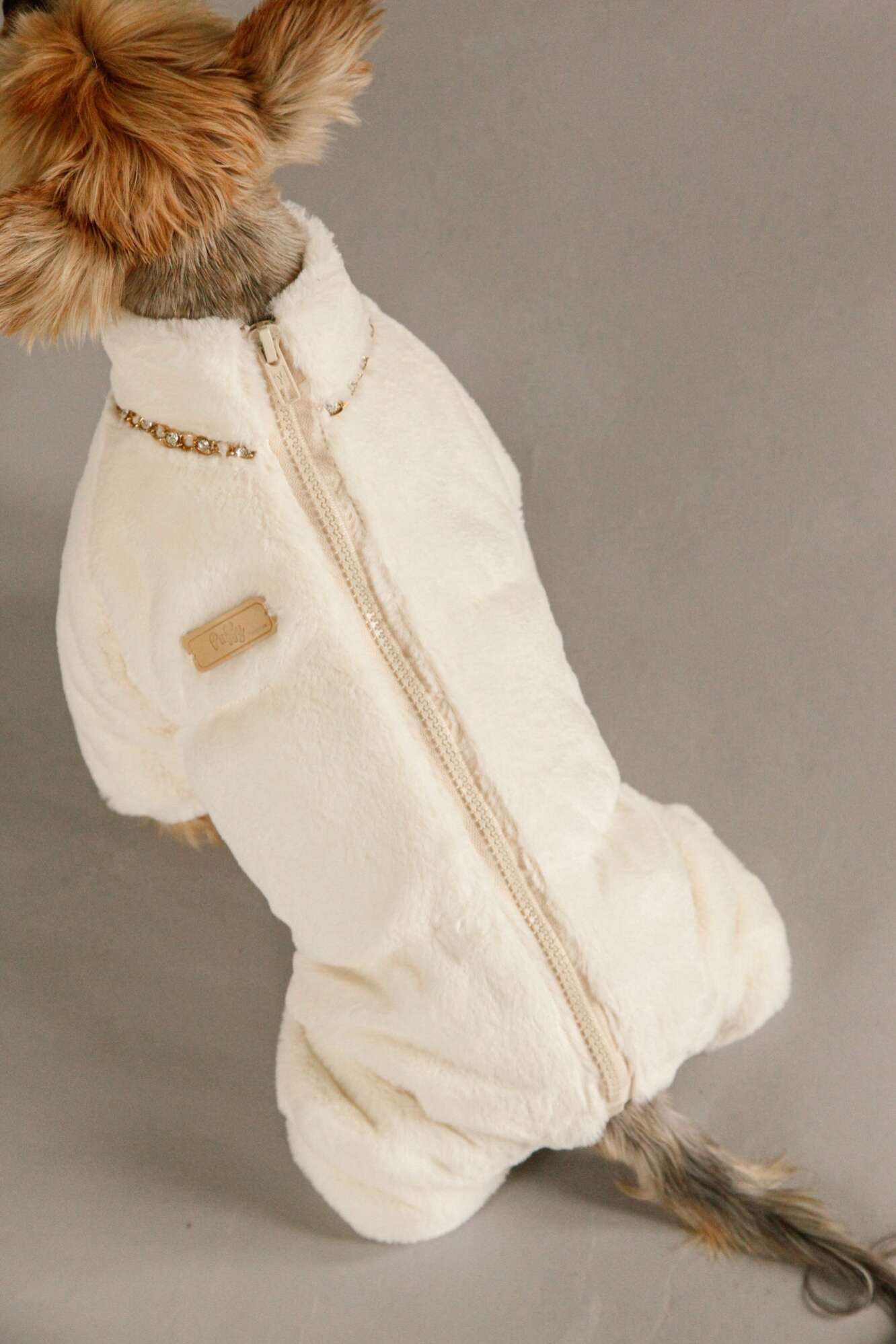 Комбинезон для собак шубка Puffy Снегурочка