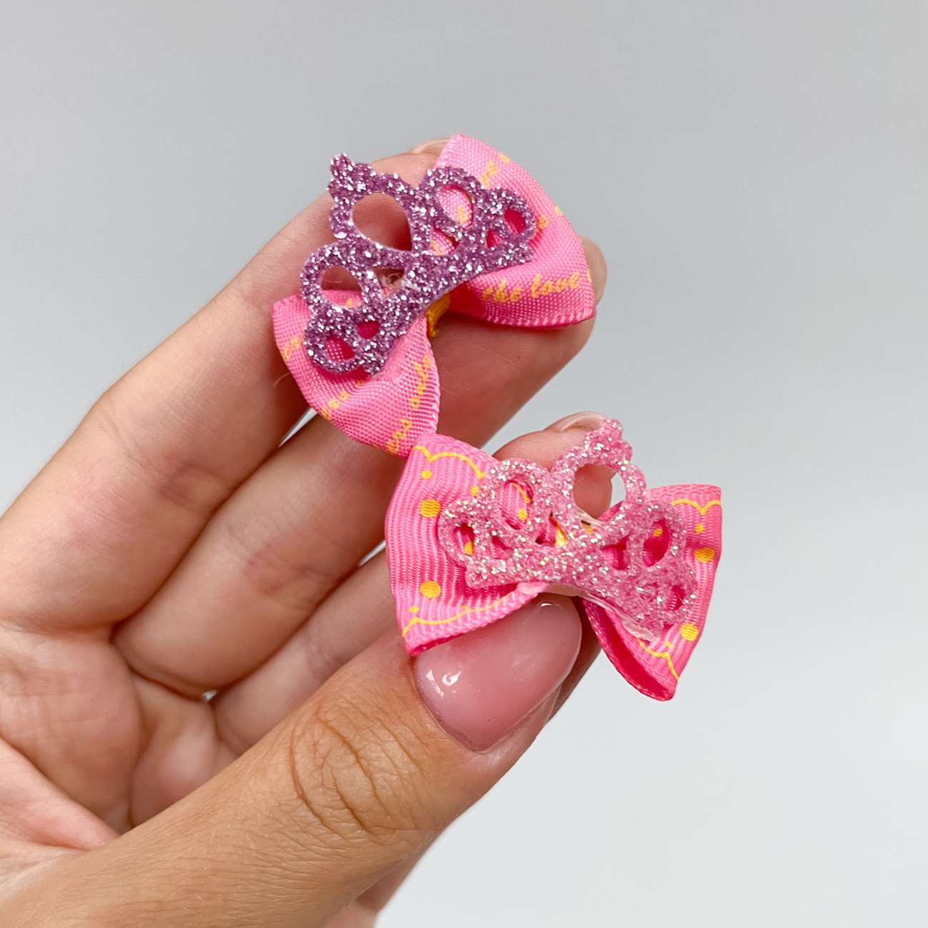 Заколка для собак автомат Принцесса