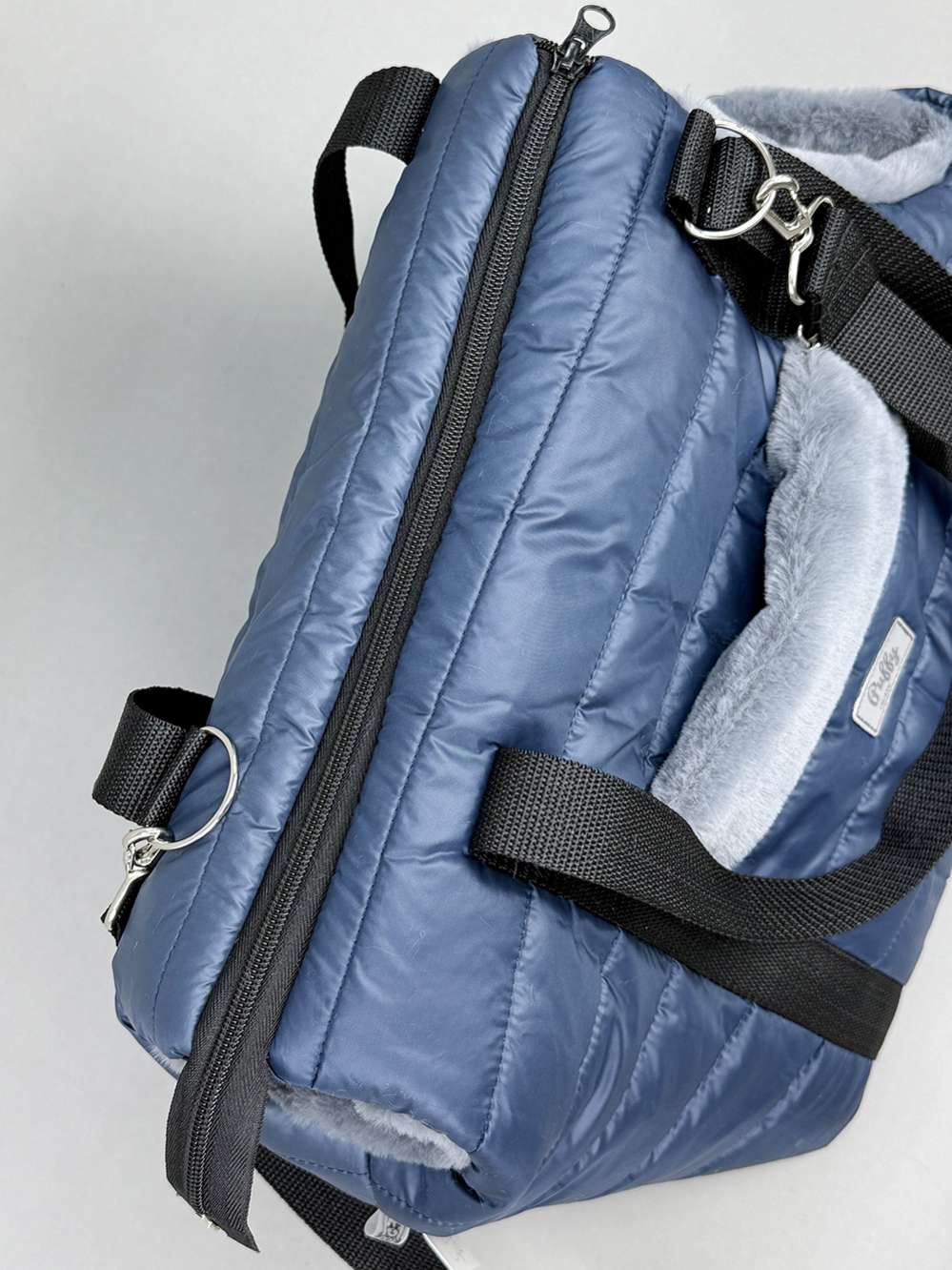 Длинная регулируемая ручка на плечо Дакота синяя