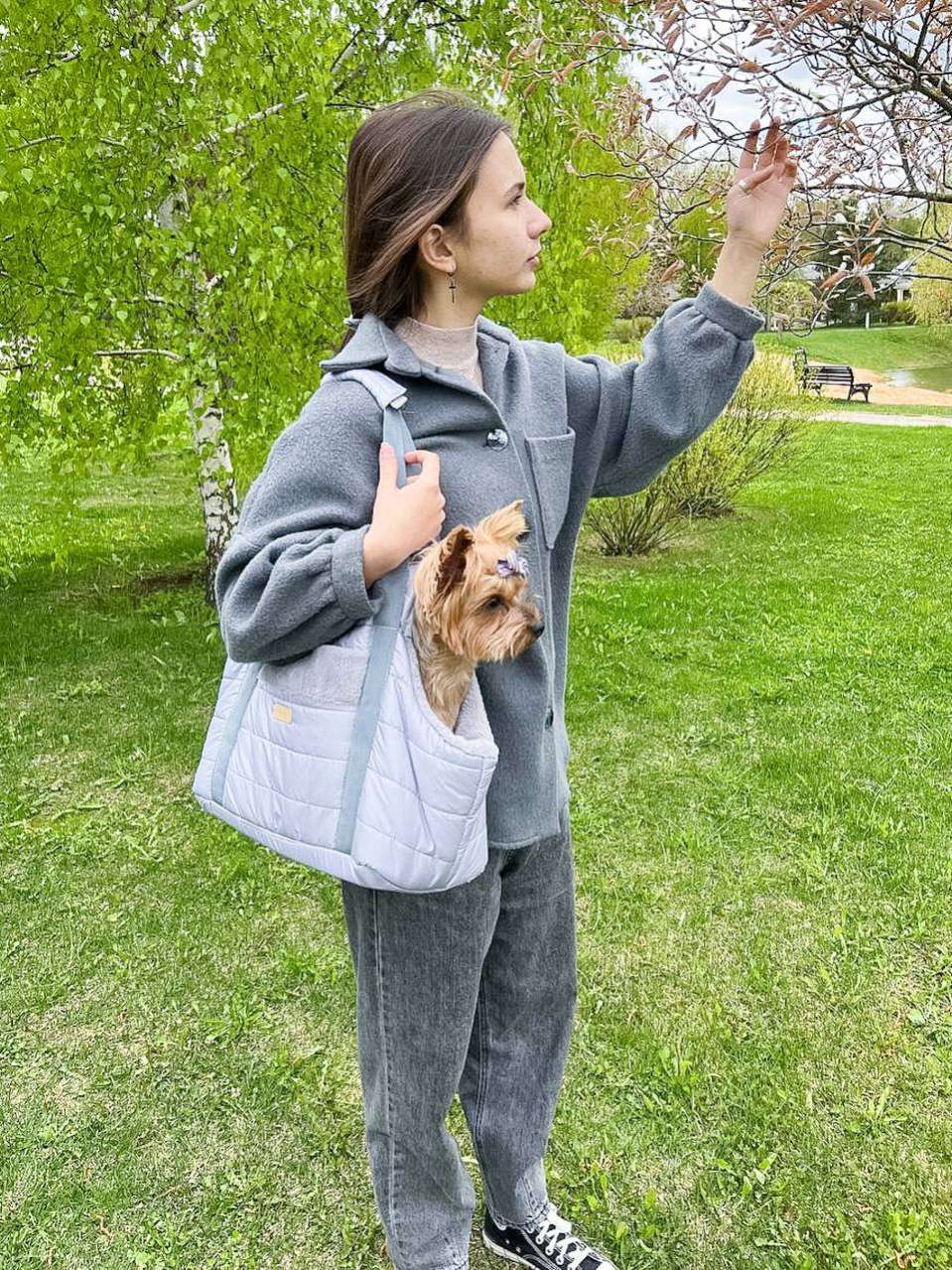 Сумка для собак Puffy Дакота серая