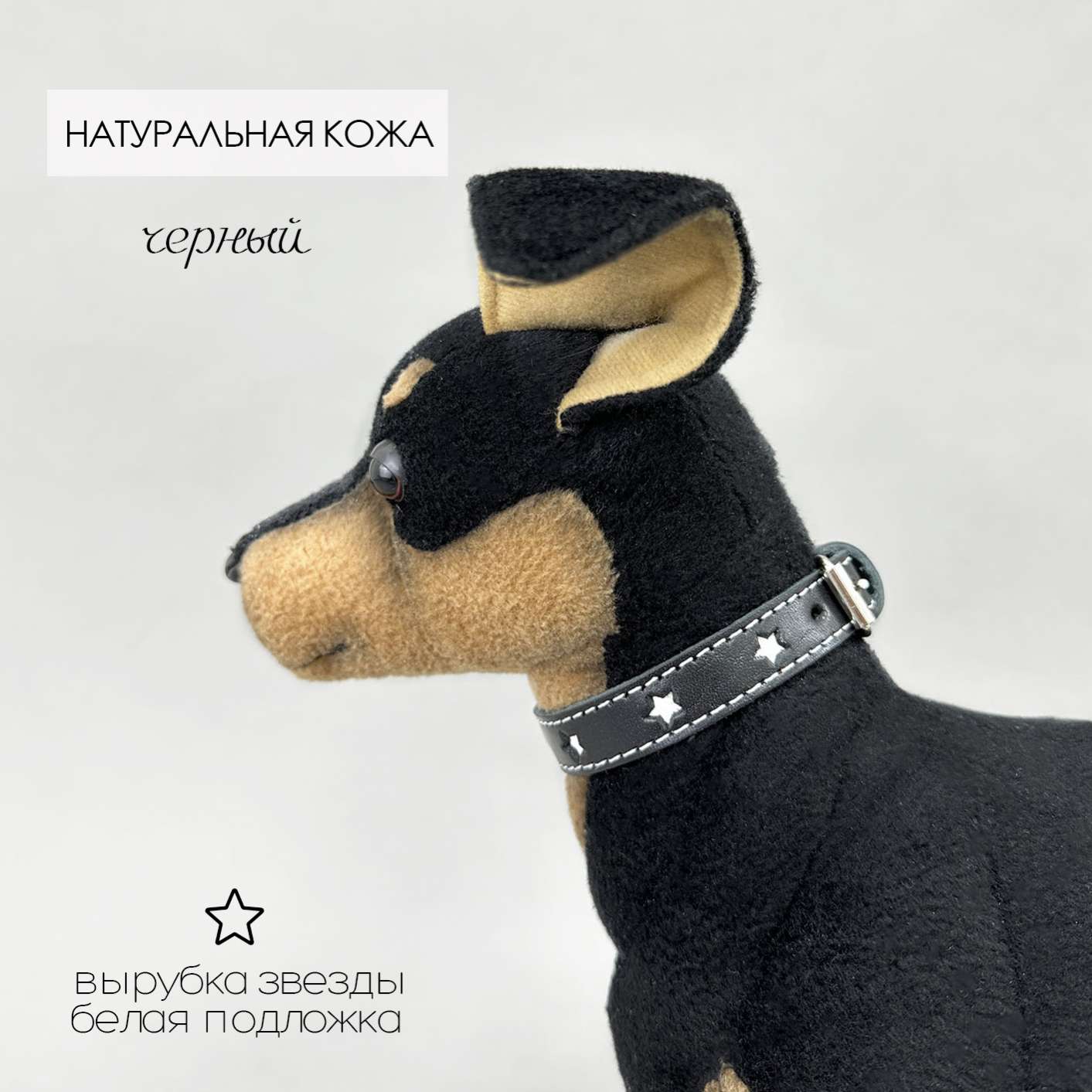 Ошейник Puffy для собак с высечкой на подложке, Звёздочки