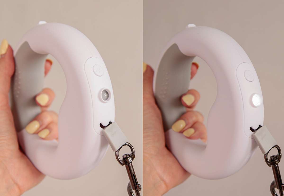 Рулетка для собак Pet Кольцо с фонариком