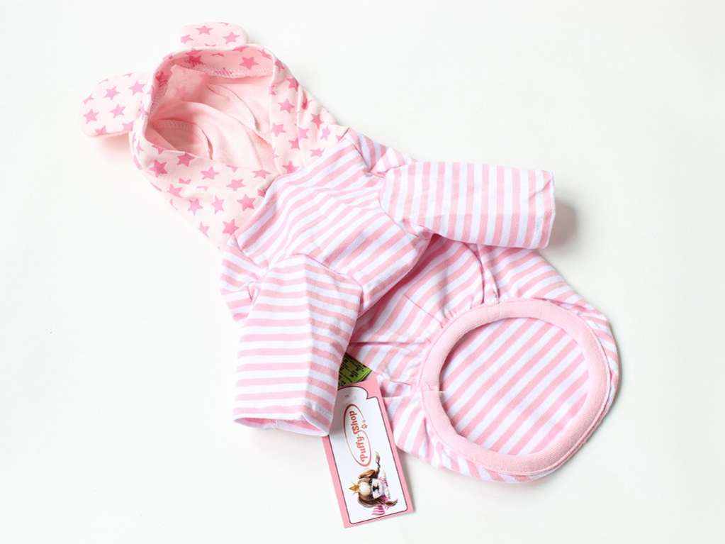 Худи для собак Pet Ушки в полоску