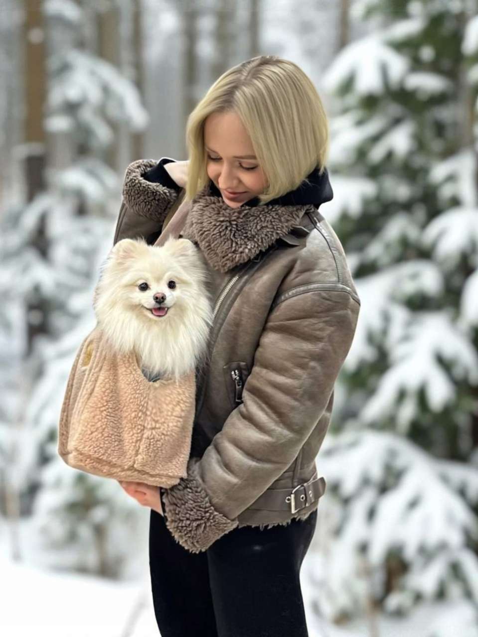 Сумка-переноска для собак PUFFY Овечка