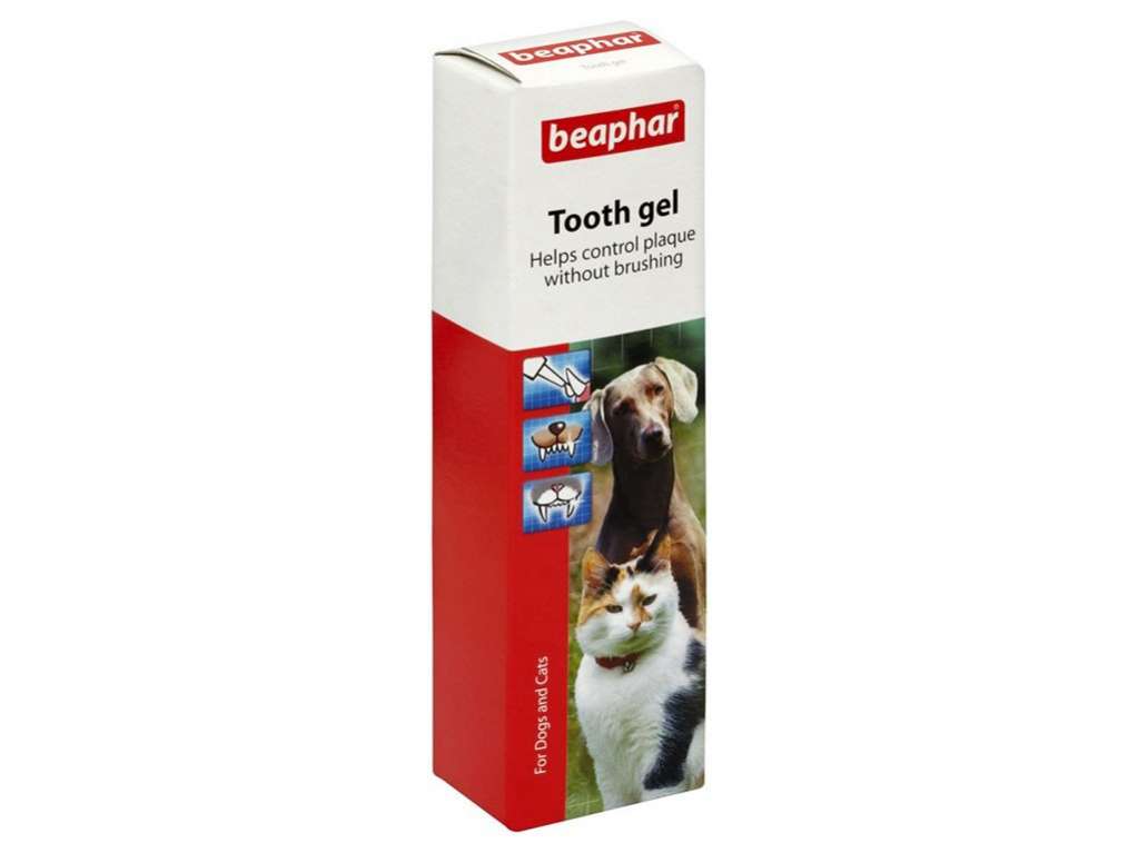 Гель для чистки зубов собак Беафар