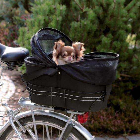 Сумка для собак на багажник велосипеда