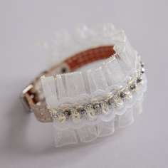 Ошейник для собак с натуральным камнем Гематит