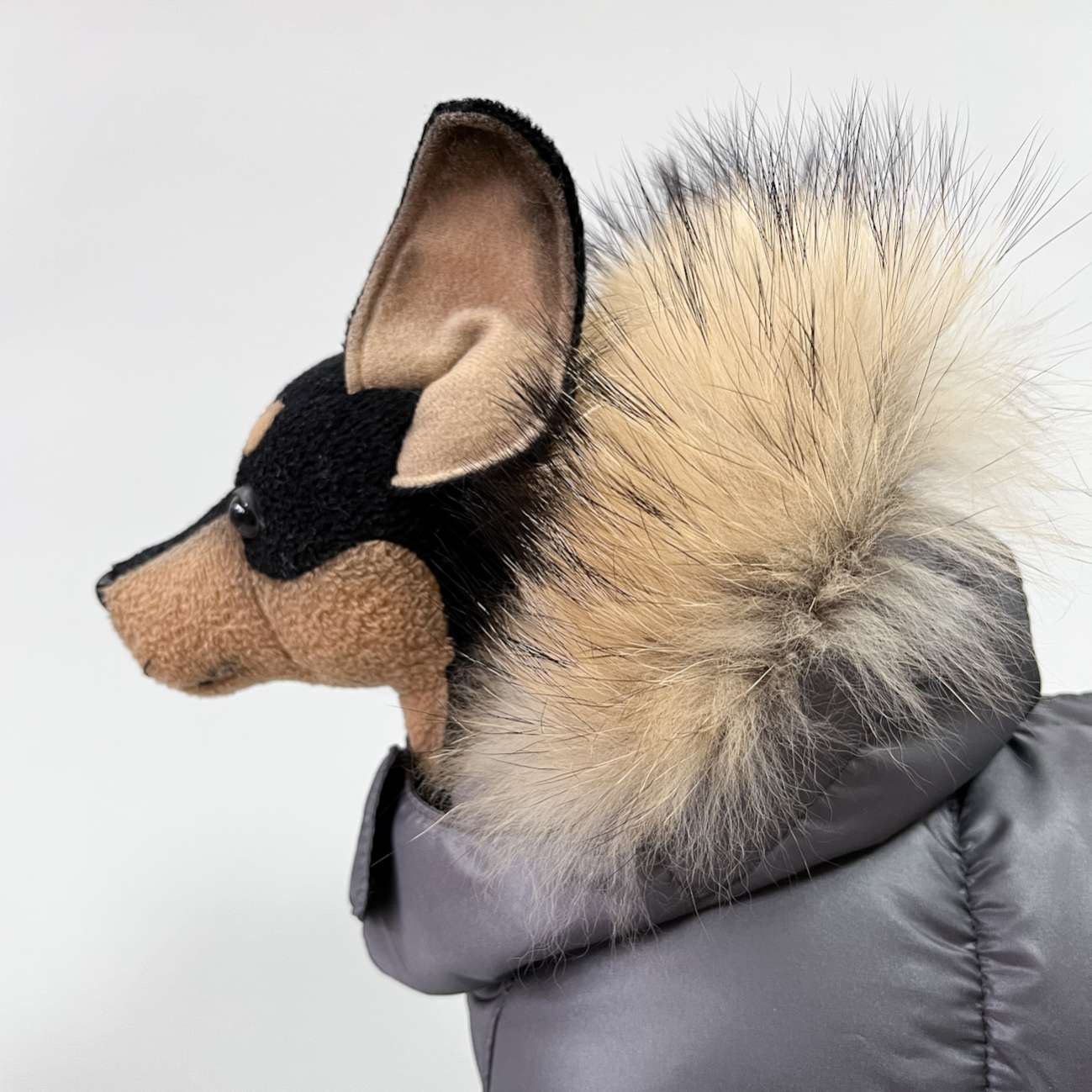 Зимний комбинезон для собак Северное сияние Карбон