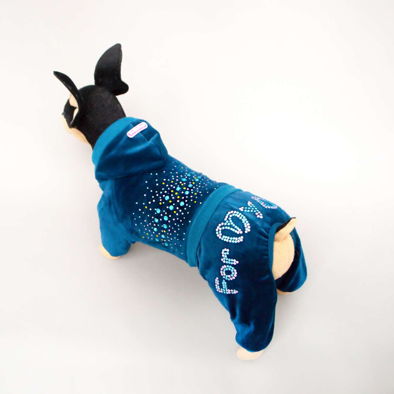 Костюм для собак утепленный велюровый ForMyDogs Павлин