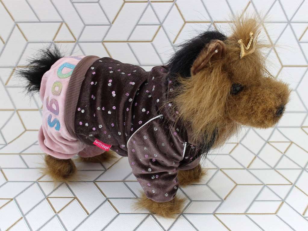 Костюм для собак велюровый ForMyDogs Конфетти
